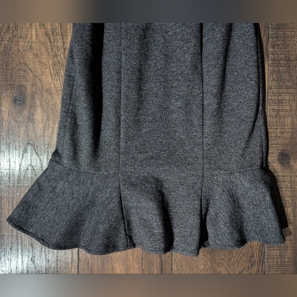 The Limited Women's Charcoal Gray Knee Length Mermaid Sheath Dress Sz 2 Classic - Picture 6 of 15